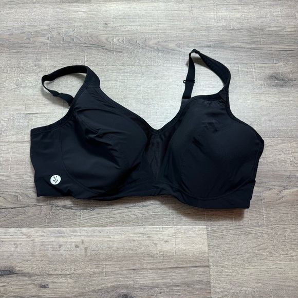 Torrid Mid Impact Underwire Black Sports Bra 46 DDD - Picture 1 of 9